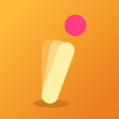 Tilto app icon: a tilted needle topped with a pink dot